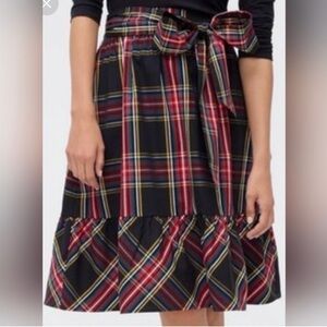 J Crew Tartan Plaid Holiday Skirt